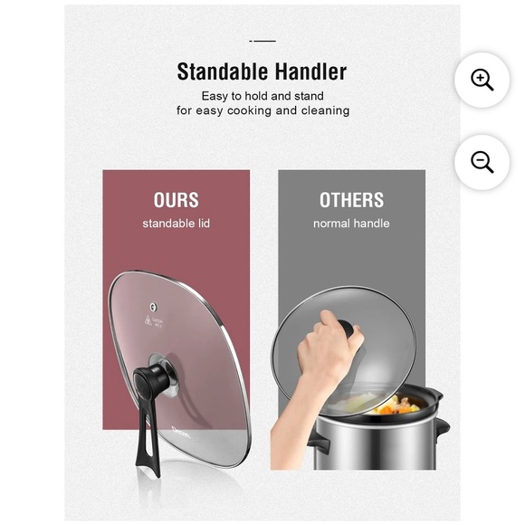 New Electric Skillet with Glass Lid - Black - Picture 6 of 8